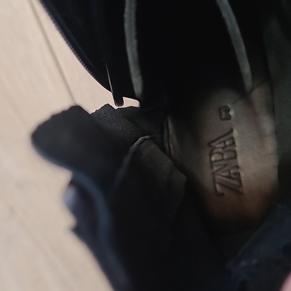 Bzara Back Lace-Up Leather Boots Girls Size 34 - Picture 7 of 11